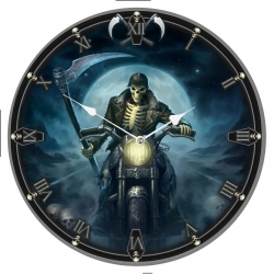 Zegar naścienny Śmierć - Hell Rider Clock 34 cm James Ryman